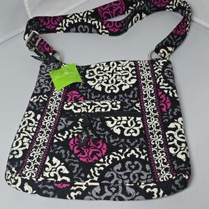 Vera Bradley Black and Pink Crossbody Bag